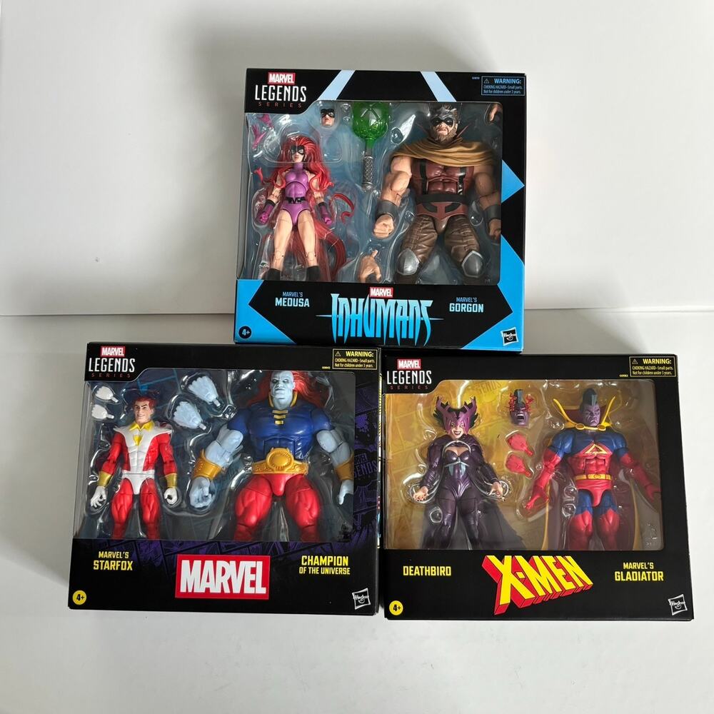 Marvel Legends Hasbro Starfox Champion Deathbird Gladiator Medusa Gorgon NIB